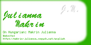 julianna makrin business card